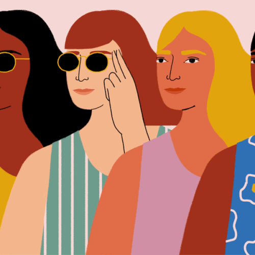 putting sunglasses on cooly